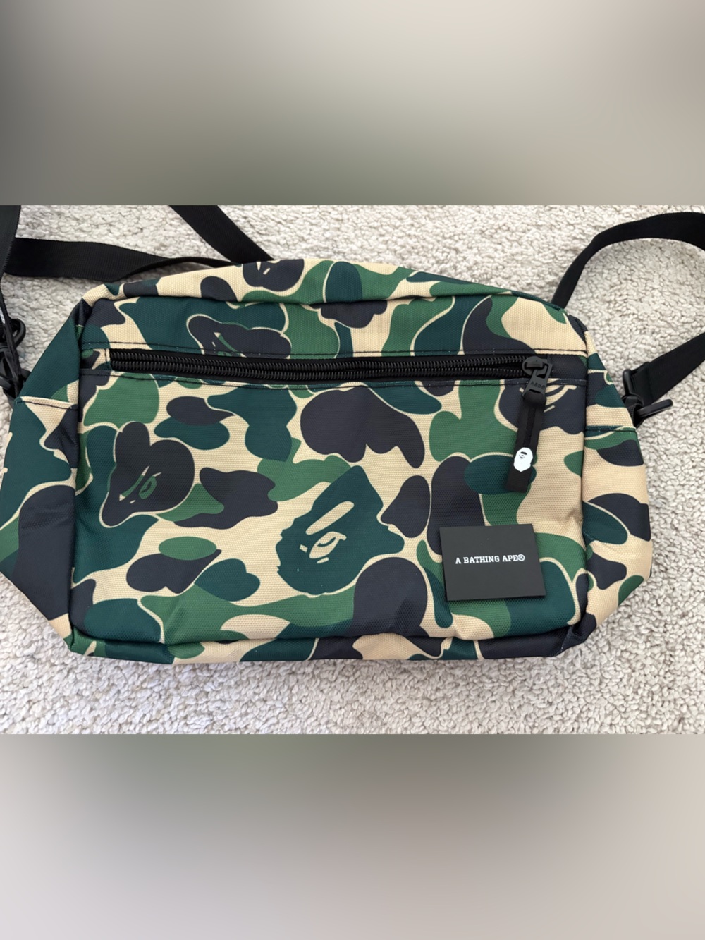 BAPE Camo Crossbody Bag A Bathing Ape Shoulder Bag Streetwear Logo